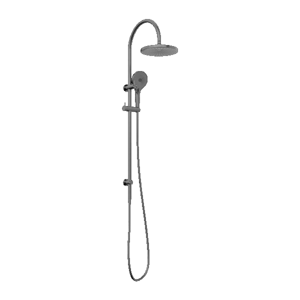 Nero Mecca Twin Shower Gun Metal | NR221905eGM