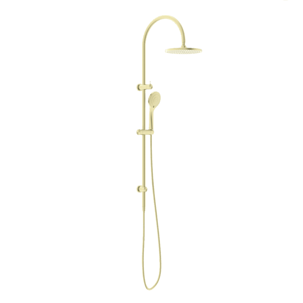 Nero Mecca Twin Shower With Air Shower Brushed Gold | NR221905bBG