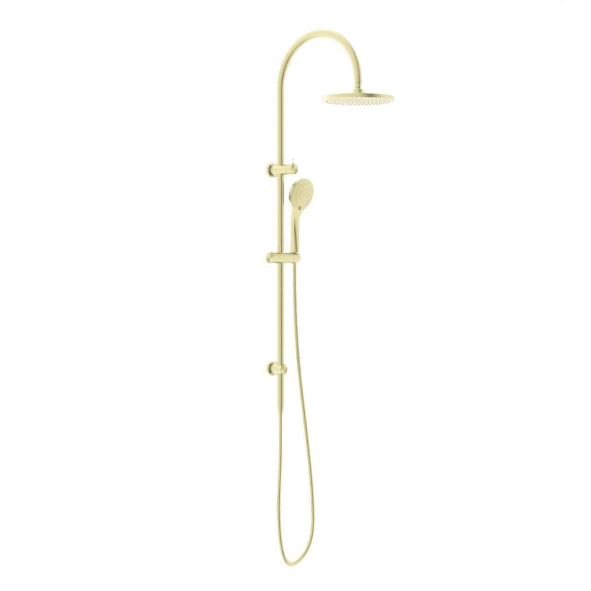 Nero Mecca Twin Shower With Air Shower Brushed Gold | NR221905bBG