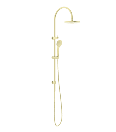 Nero Mecca Twin Shower With Air Shower Brushed Gold | NR221905bBG