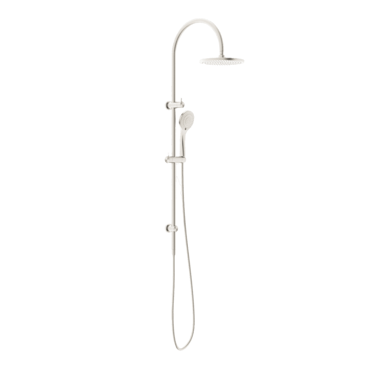 Nero Mecca Twin Shower With Air Shower Brushed Nickel | NR221905bBN
