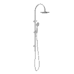 Nero Mecca Twin Shower With Air Shower Chrome | NR221905bCH