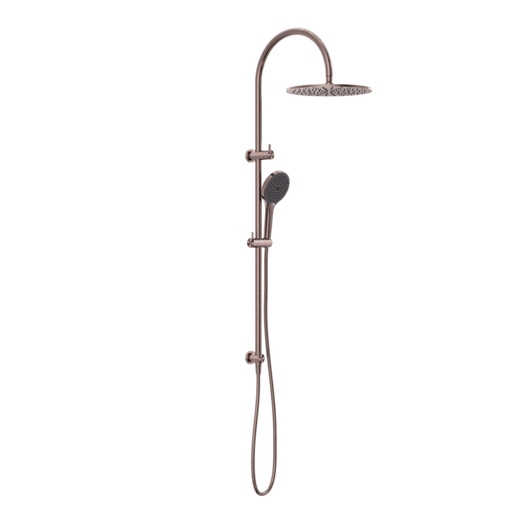 Nero Mecca Twin Shower With Air Shower Ii Brushed Bronze | NR221905HBZ