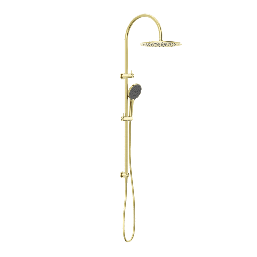 Nero Mecca Twin Shower With Air Shower Ii Brushed Gold | NR221905HBG