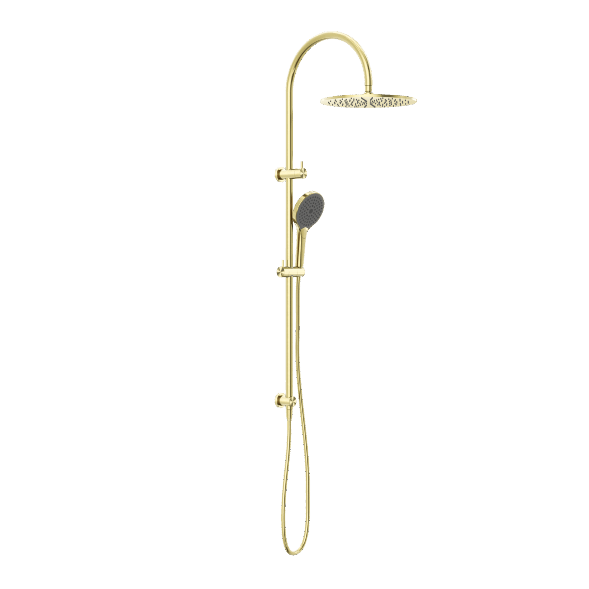 Nero Mecca Twin Shower With Air Shower Ii Brushed Gold | NR221905HBG