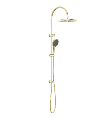 Nero Mecca Twin Shower With Air Shower Ii Brushed Gold | NR221905HBG