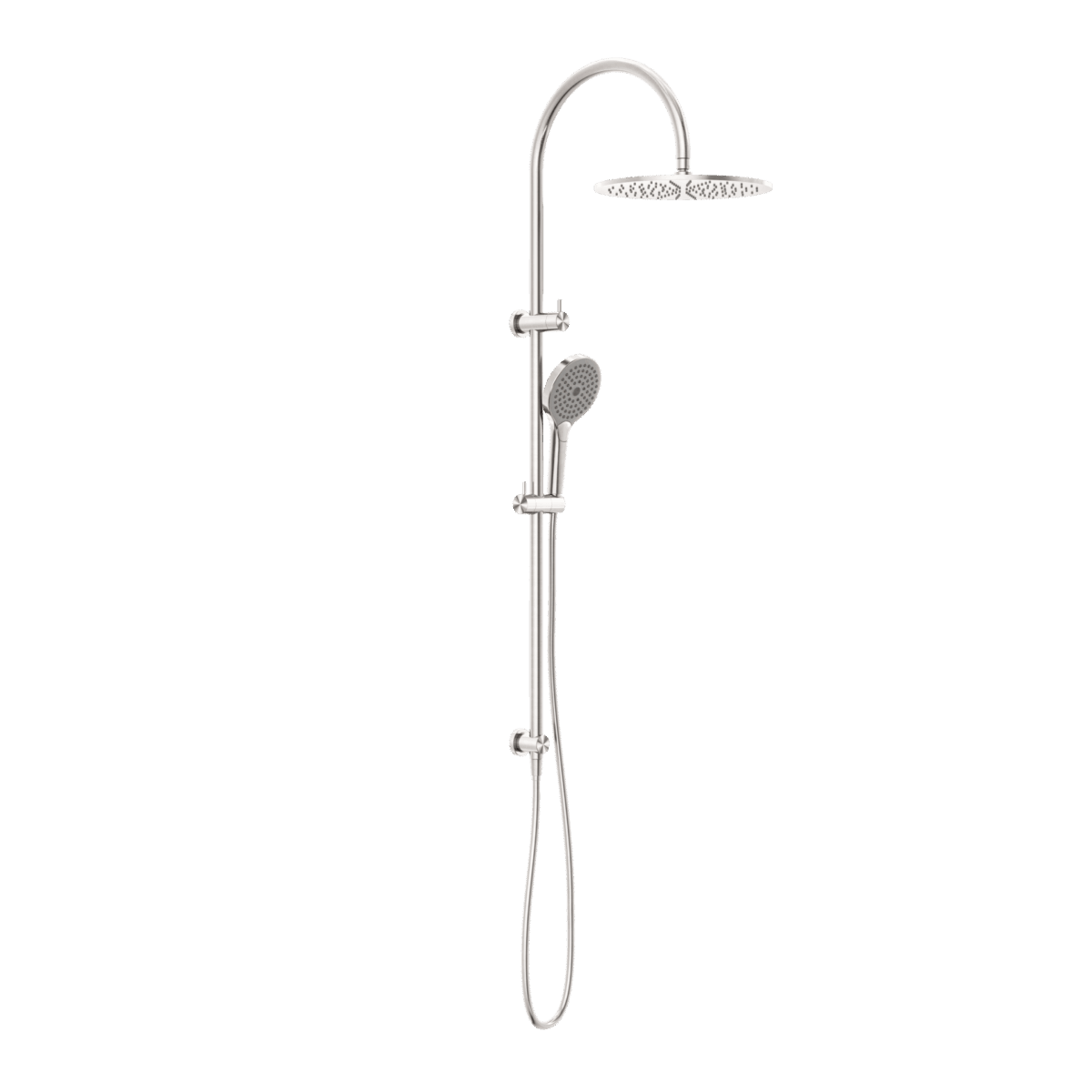 Nero Mecca Twin Shower With Air Shower Ii Brushed Nickel | NR221905HBN