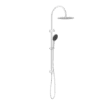 Nero Mecca Twin Shower With Air Shower Ii Matte White | NR221905HMW