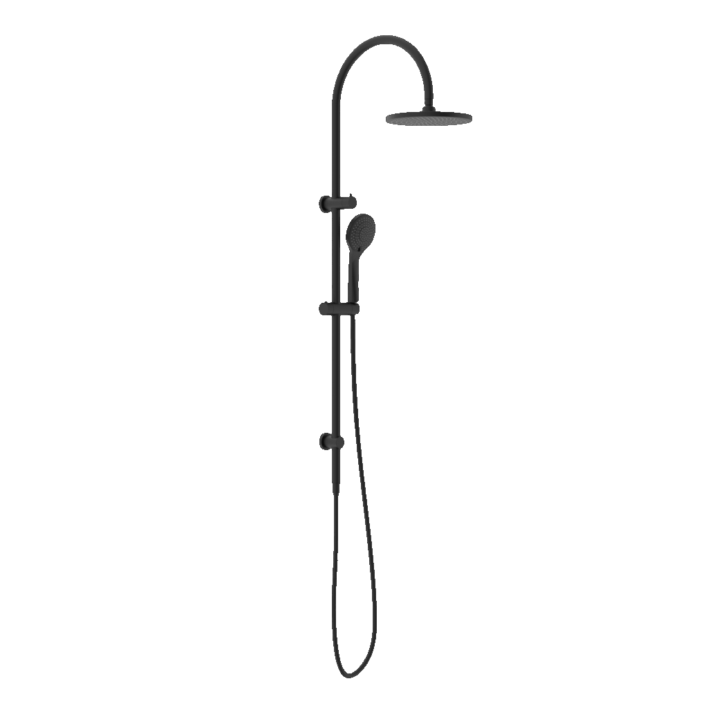 Nero Mecca Twin Shower With Air Shower Matte Black | NR221905bMB