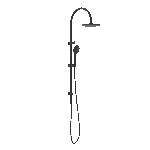 Nero Mecca Twin Shower With Air Shower Matte Black | NR221905bMB