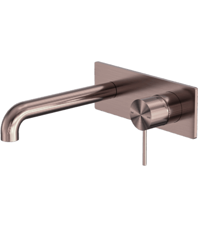 Nero Mecca Wall Basin/Bath Mixer 120mm Brushed Bronze | NR221910A120BZ
