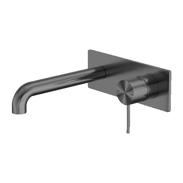 Nero Mecca Wall Basin/Bath Mixer 120mm Gun Metal | NR221910A120GM
