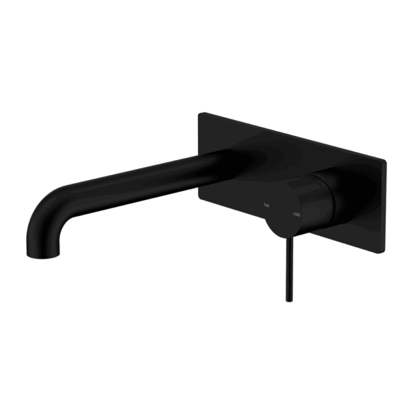 Nero Mecca Wall Basin/Bath Mixer 120mm Matte Black | NR221910A120MB