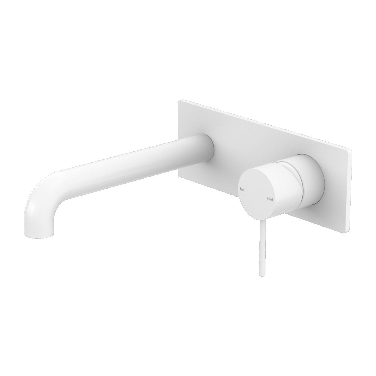 Nero Mecca Wall Basin/Bath Mixer 120mm Matte White | NR221910A120MW