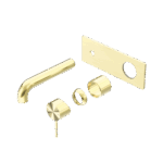 Nero Mecca Wall Basin/Bath Mixer 120mm Trim Kits Only Brushed Gold | NR221910A120TBG