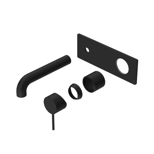 Nero Mecca Wall Basin/Bath Mixer 120mm Trim Kits Only Matte Black | NR221910A120TMB