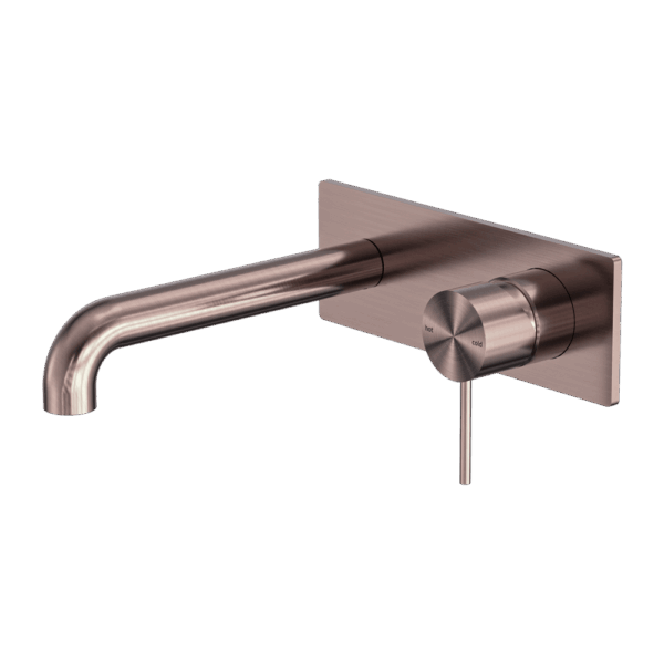 Nero Mecca Wall Basin/Bath Mixer 160mm Brushed Bronze | NR221910A160BZ