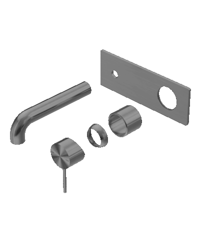 Nero Mecca Wall Basin/Bath Mixer 160mm Trim Kits Only Gun Metal | NR221910A160TGM