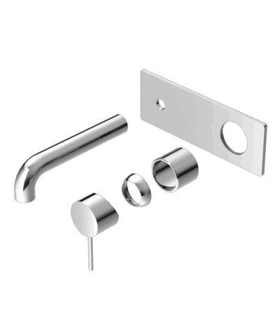 Nero Mecca Wall Basin/Bath Mixer 185mm Trim Kits Only Chrome | NR221910A185TCH