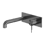 Nero Mecca Wall Basin/Bath Mixer 260mm Gun Metal | NR221910A260GM