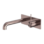 Nero Mecca Wall Basin/Bath Mixer Handle Up 120mm Brushed Bronze | NR221910B120BZ
