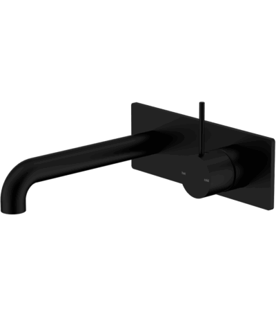 Nero Mecca Wall Basin/Bath Mixer Handle Up 120mm Matte Black | NR221910B120MB