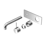 Nero Mecca Wall Basin/Bath Mixer Handle Up 120mm Trim Kits Only Chrome | NR221910B120TCH