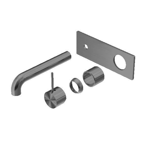 Nero Mecca Wall Basin/Bath Mixer Handle Up 120mm Trim Kits Only Gun Metal | NR221910B120TGM