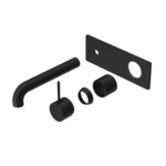 Nero Mecca Wall Basin/Bath Mixer Handle Up 120mm Trim Kits Only Matte Black | NR221910B120TMB