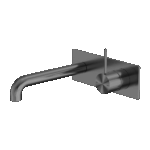 Nero Mecca Wall Basin/Bath Mixer Handle Up 160mm Gun Metal | NR221910B160GM