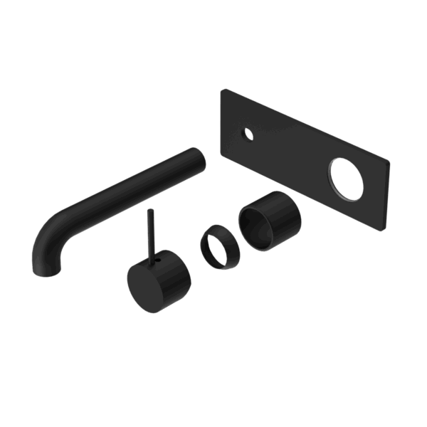 Nero Mecca Wall Basin/Bath Mixer Handle Up 160mm Trim Kits Only Matte Black | NR221910B160TMB