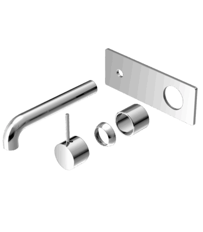 Nero Mecca Wall Basin/Bath Mixer Handle Up 185mm Trim Kits Only Chrome | NR221910B185TCH