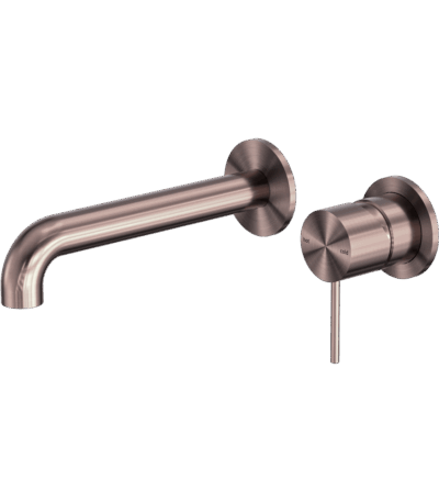 Nero Mecca Wall Basin/Bath Mixer Separate Back Plate 120mm Brushed Bronze | NR221910C120BZ