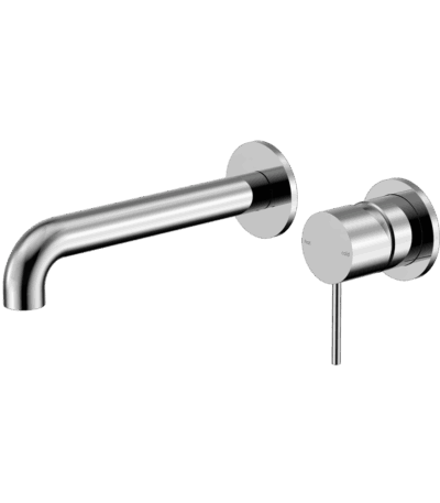 Nero Mecca Wall Basin/Bath Mixer Separate Back Plate 120mm Chrome | NR221910C120CH