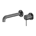 Nero Mecca Wall Basin/Bath Mixer Separate Back Plate 120mm Gun Metal | NR221910C120GM