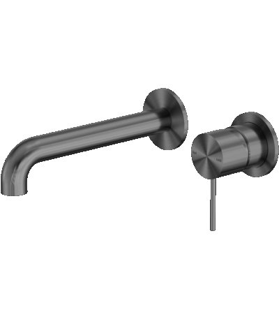 Nero Mecca Wall Basin/Bath Mixer Separate Back Plate 120mm Gun Metal | NR221910C120GM