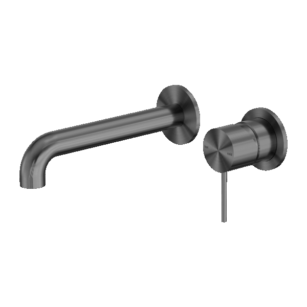 Nero Mecca Wall Basin/Bath Mixer Separate Back Plate 120mm Gun Metal | NR221910C120GM