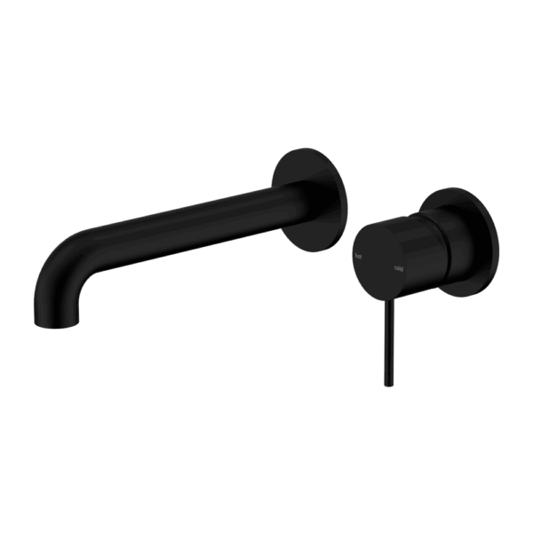 Nero Mecca Wall Basin/Bath Mixer Separate Back Plate 120mm Matte Black | NR221910C120MB
