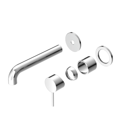 Nero Mecca Wall Basin/Bath Mixer Separate Back Plate 120mm Trim Kits Only Chrome | NR221910C120TCH