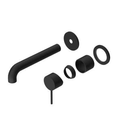 Nero Mecca Wall Basin/Bath Mixer Separate Back Plate 120mm Trim Kits Only Matte Black | NR221910C120TMB