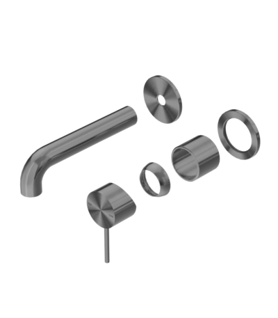 Nero Mecca Wall Basin/Bath Mixer Separate Back Plate 120mm Trim Kits Only Gun Metal | NR221910C120TGM