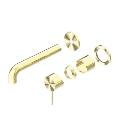 Nero Mecca Wall Basin/Bath Mixer Separate Back Plate 260mm Trim Kits Only Brushed Gold | NR221910C260TBG