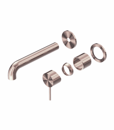 Nero Mecca Wall Basin/Bath Mixer Separate Back Plate 260mm Trim Kits Only Brushed Bronze | NR221910C260TBZ