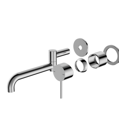 Nero Mecca Wall Basin/Bath Mixer Swivel Spout 225mm Trim Kits Only Chrome | NR221910RTCH