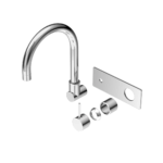 Nero Mecca Wall Basin/Bath Mixer Swivel Spout Handle Up Trim Kits Only Chrome | NR221910PTCH