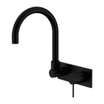 Nero Mecca Wall Basin/Bath Mixer Swivel Spout Matte Black | NR221910QMB