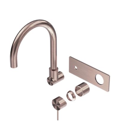 Nero Mecca Wall Basin/Bath Mixer Swivel Spout Trim Kits Only Brushed Bronze | NR221910QTBZ