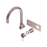 Nero Mecca Wall Basin/Bath Mixer Swivel Spout Trim Kits Only Brushed Bronze | NR221910QTBZ