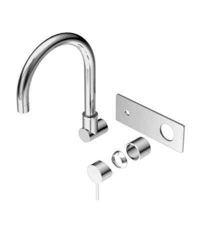 Nero Mecca Wall Basin/Bath Mixer Swivel Spout Trim Kits Only Chrome | NR221910QTCH