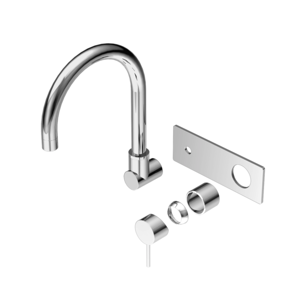 Nero Mecca Wall Basin/Bath Mixer Swivel Spout Trim Kits Only Chrome | NR221910QTCH